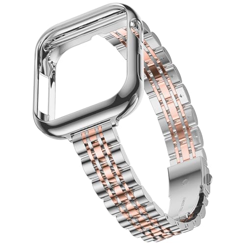 iiteeology �X�������^���o���h Apple Watch�o���h�V���[�Y9-1/SE 3-1�ɑΉ� ���f�B�[�X ���^�X�e�����X�X�`�[���o���h �o���p�[�P�[�X�t�� iWatch�o���h 41mm 40mm 38mm�p �V���o�[/���[�Y�S�[���h