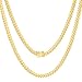 Nuragold 18K Real Yellow Gold Solid Miami Cuban Link Chain Necklace 16