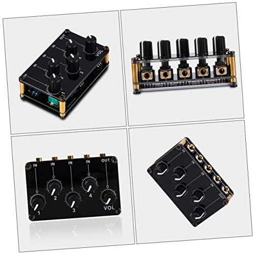 Mini mixeur stéréo 2 canaux compact avec commandes de volume indépendantes ifundom - 2
