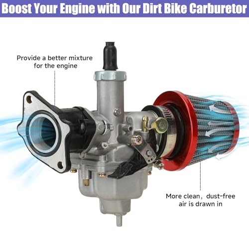 Image of PZ26 26mm Carburetor Dirt Bike Carb Kit Replacement for CG 125cc 150cc 250cc XR100 CRF100 Lifan Coolsort Buyang Sunl 4 Stroke Engine ATV Quad Pit Bike Go Kart Parts