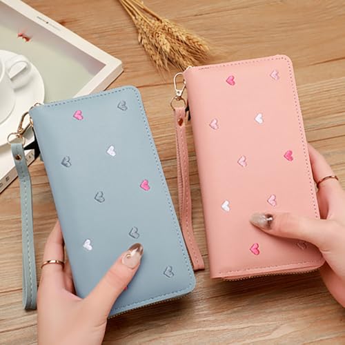 Wallet for Women, RFID Blocking Large Capacity Ladies Wallet Long Clutch Wallet Multi Card Organizer,Women's Clutch Organizer, Black3