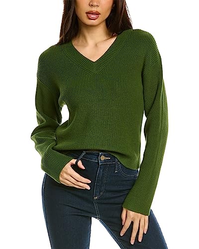 Vince Women's Drop Shoulder V Neck Pullover