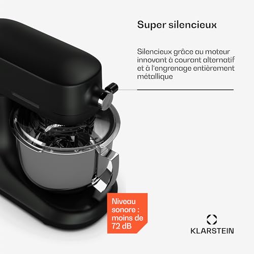 Chiara Robot De Cuisine 1600 Watts 12 Vitesses Bol En Acier Inoxydable Écran Lcd Accessoires Inclus - vue 4