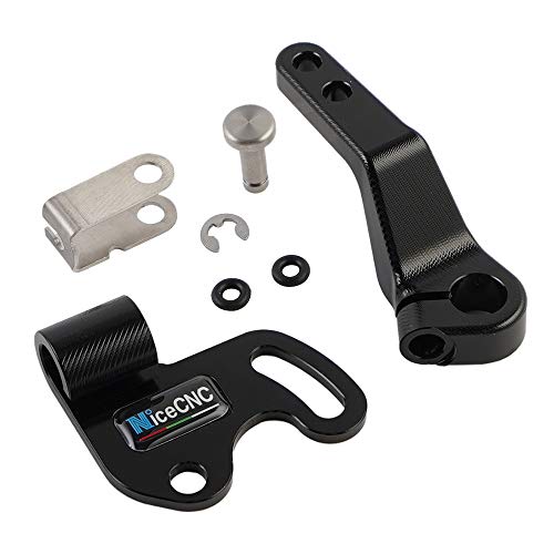 NICECNC Black One Finger Clutch Actuator Arm Lever Compatible with KTM 790 Duke, 790 Adventure,790R 2018 2019 2020 2021, 890 Duke, 890 Adventure, 890R 2020 2021