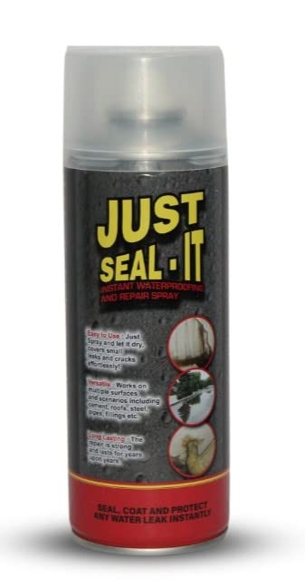 just spray just seal it clear spray Instant Waterproofing and Repair CLEAR spray ( Anti-corrosion) 400ml seal clear PACK OF 1