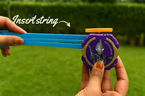 Image of Flying Disc Launcher Spinning Toy Wristband disc Launcher Flying Toy Flies Upto 30 feet Outdoor Flying Toy for Kids Gift for Kids 3+