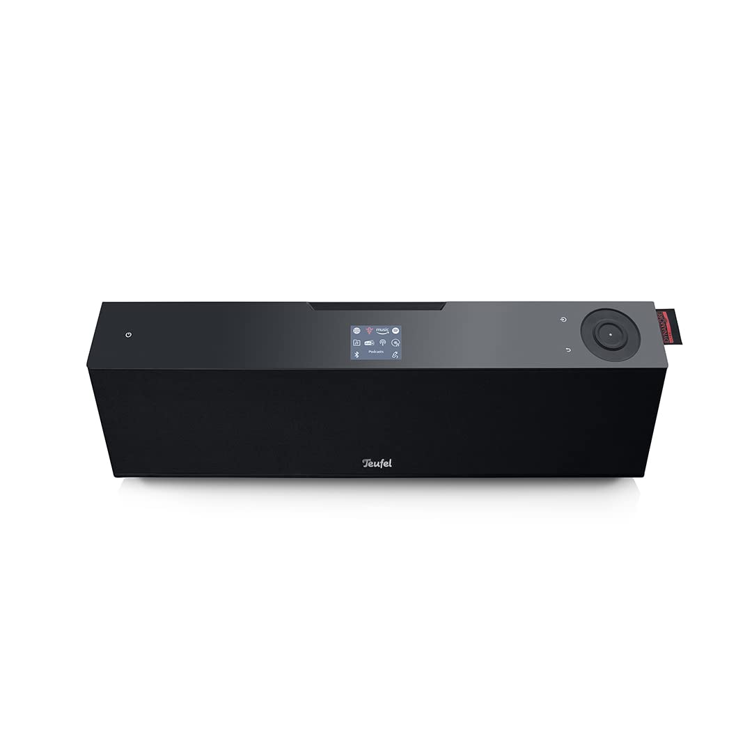 Teufel MUSICSTATION Système Streaming Enceinte Bluetooth Lecteur CD Radio Internet Dab+ / FM WLAN USB - Noir
