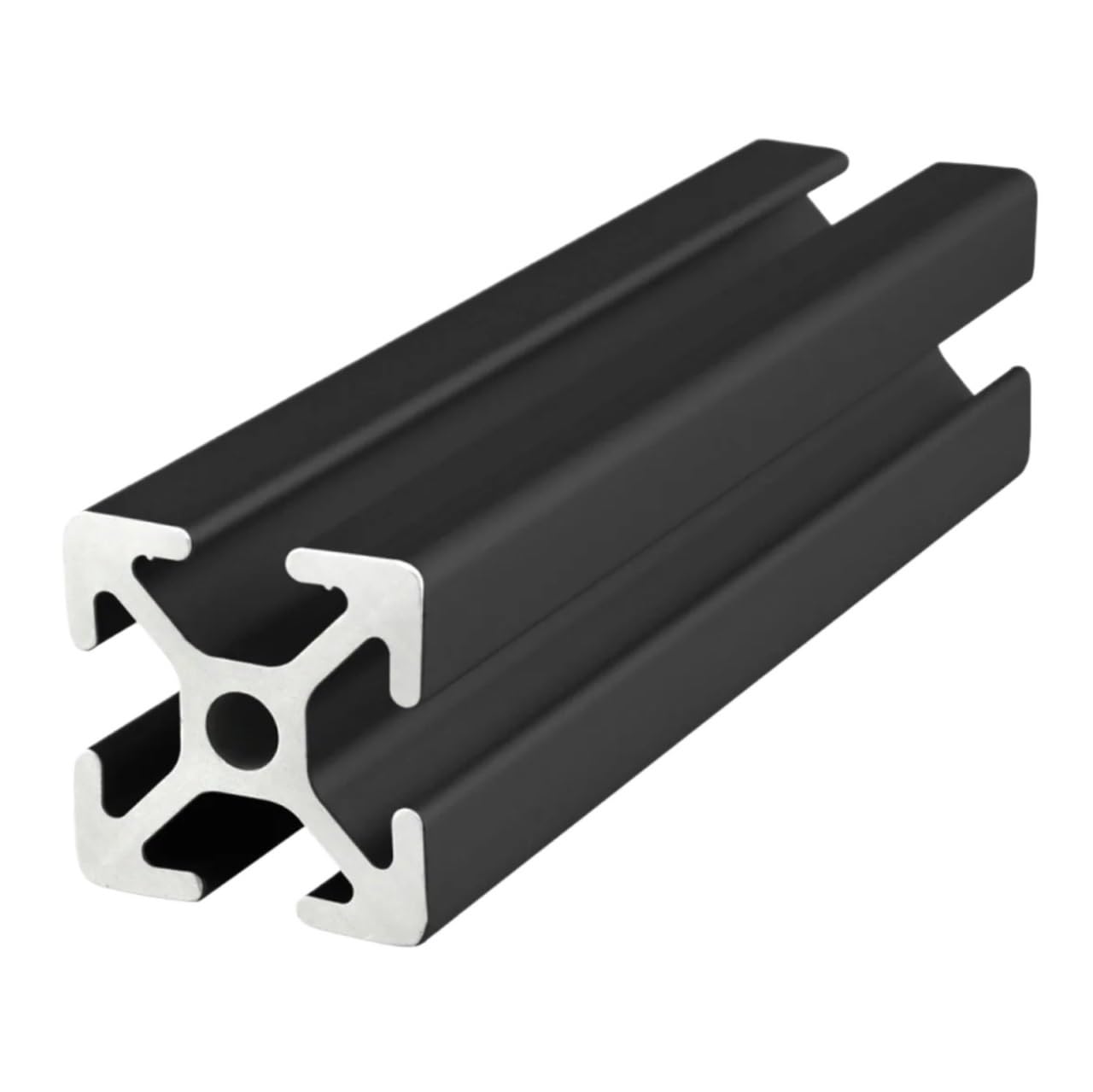 Kayoude Eu-2525 Black 2525 Aluminum Profile 2550 25 Series 25Mmx25mm Industrial Anodized Linear Guides Extrusion Frame Eu Standard(,650Mm)