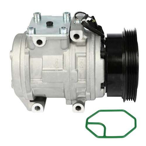 Image of ECCPP AC Compressor Direct Fit for Kia Spectra L4 2.0L 2004-2006 | for Hyundai Tucson L4 2.0L 2005-2007 97370,98370 Fast Cooling AC Compressor with Clutch Low Vibration Fuel Efficient