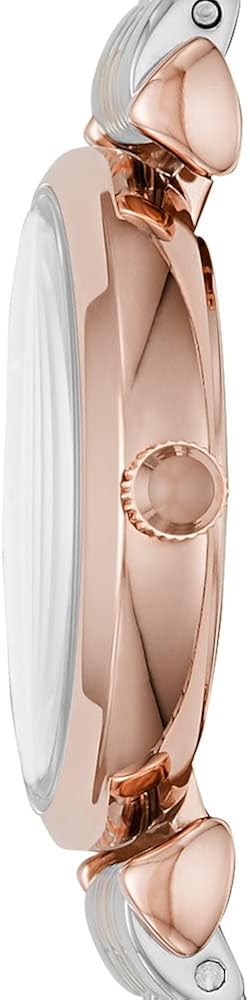 Emporio Armani Orologio da donna con barra a T a due lancette in acciaio inossidabile, dimensioni cassa 28 mm Emporio Armani Orologio da donna con barra a T a due lancette in acciaio inossidabile, dimensioni cassa 28 mm