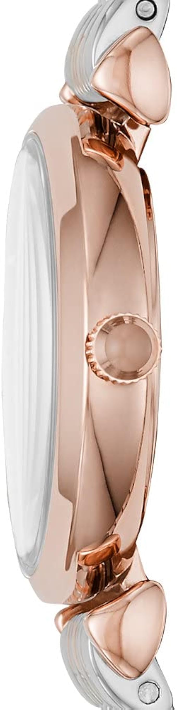 Emporio Armani Orologio Con Barra A T A Due Lancette in Acciaio  Inossidabile, Dimensioni Cassa 28 mm, da Donna, Oro Rosa/Argento :  Amazon.it: Moda