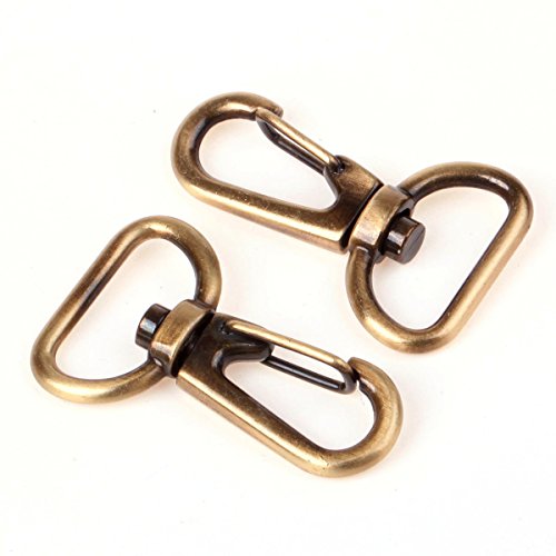 Cotowin 3/4-Inch Antique Brass Curved Lobster Clasps Swivel Trigger Clips Snap (Pack Of 20) #TOP1