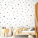 Mica-Mica Adesivo da parete per cameretta dei bambini, 50 punti, adesivo da parete in tessuto di alta qualità, 100% senza PVC, decorazione da parete sostenibile, decorazione per la cameretta dei