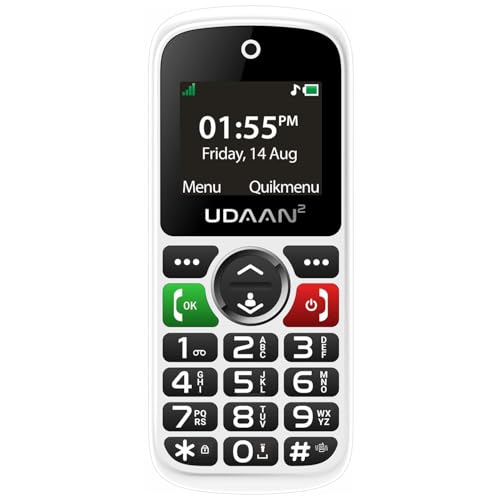 Image of Easyfone Udaan+ 1.8 inch Senior Phone with 20+ Features: Loud Sound, Photo Speed Dial, SOS, Auto-Call Recording, Call Restriction, Includes Care Plan for Quick Ambulance Coordination