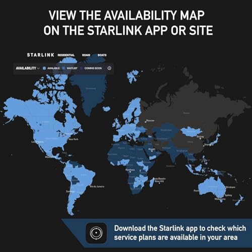 SpaceX Starlink Mini Satellite Dish – 4th Gen Portable Antenna with Advanced Phase Array Technology – High-Speed Internet Kit for RV, Camping, Remote Work, and Off-Grid Living