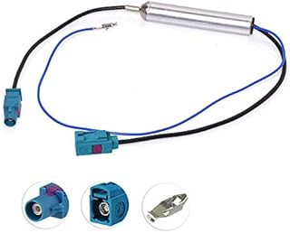 Bingfu Car Antenna Amplifier Car Stereo FM AM Radio Antenna Signal Booster Fakra Z Female to Male Car Antenna Adapter for Volkswagen Audi VW Skoda BMW Vehicle Car Audio Radio Stereo Head Unit Receiver