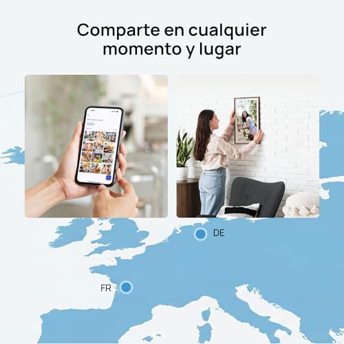 Miniatura 8 de Arzopa Marco De Fotos Digital 15.6 Pulgadas Nube Ilimitada Gratis Fhd Pantalla Táctil Comparte Fotos Videos A Distancia Via App Marco Digital De Fotos Mejor Regalo Para La Familia - D15 Marrón