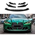 Auto Frontstoßstange Spoiler Lippe Bodykit für BMW G80 M3 G82 M4 2021-2024 Glanz Schwarz