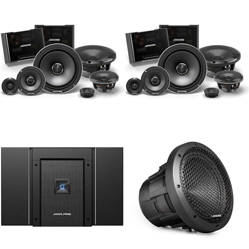 Alpine HDA-V90 Status Hi-Res 5-Ch Amp w/ (2) HDZ-653S 6.5