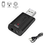 【Plug & Play】Es ist sehr praktisch, den sende/empfangsmodus über die funktionstasten von bluetooth adapter zu ändern, und bluetooth adapter usb ist klein, leicht, platzsparend, leicht zu transportieren und kann verwendet werden jederzeit und überall.