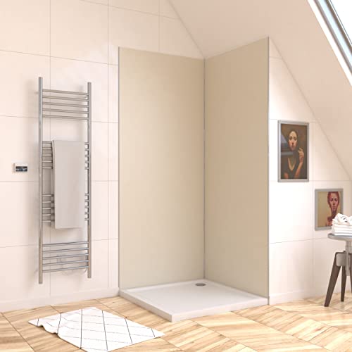 Panneau mural de douche IVOIRE design alu WALL'IT 90 x 210 - 2