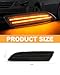 NEIFILES Front LED Side Marker Lights Compatible with Chrysler Crossfire 2004-2008 Smoked Lens Fender Bumper Lamps, Plug and Play,Easy Installation