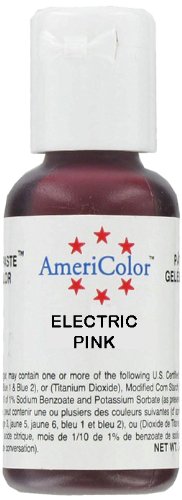 Badger Air-Brush Company AC7-64 Americolor Amerimist 0.65-Ounce Edible Airbrush Ready Food Color, 2-Pack, Electric Pink