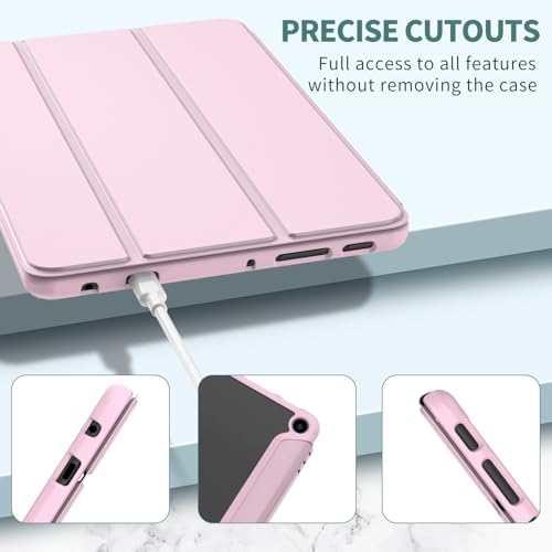Image of Sanyetral Tablet Protective Case with Auto Wake /Sleep Function, Incompatible with TCL Nokia -Pink
