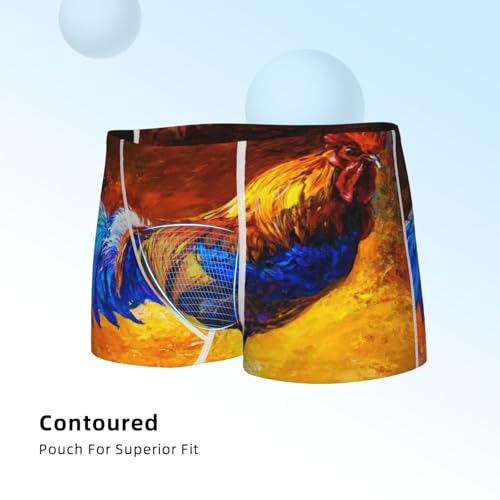 Boys' Cotton Boxer Brief Soft Underwear-Colorful Rooster4