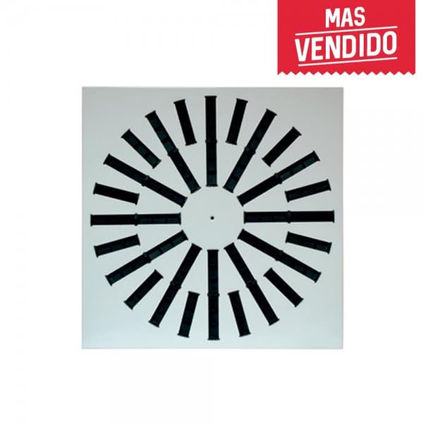 MUNDOCLIMA Difusor rotacional 595x595 Acabado Blanco