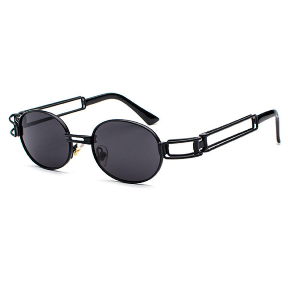 Lunettes de soleil rondes steampunk en métal verres UV400