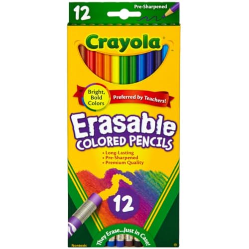 Crayola crayons de couleur effaçables mine robuste pour traçage précis - 3