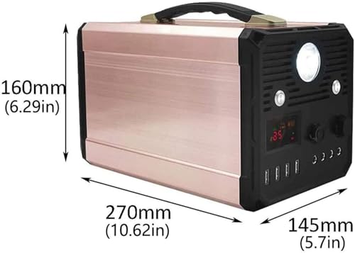 Centrale électrique Portable 1000 W avec générateur Solaire et Batterie Lithium 100 Ah, 4 Ports USB, Sorties CA et CC, éclairage LED pour Urgence extérieure