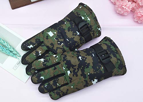 Maorrew Kids Cold Weather Waterproof Camo Print Winter Gloves Outdoor Warm Ski Gloves Mittens3