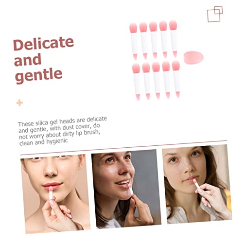 Cepillos de silicona para labios Healeved con estuche antipérdida de maquillaje 7