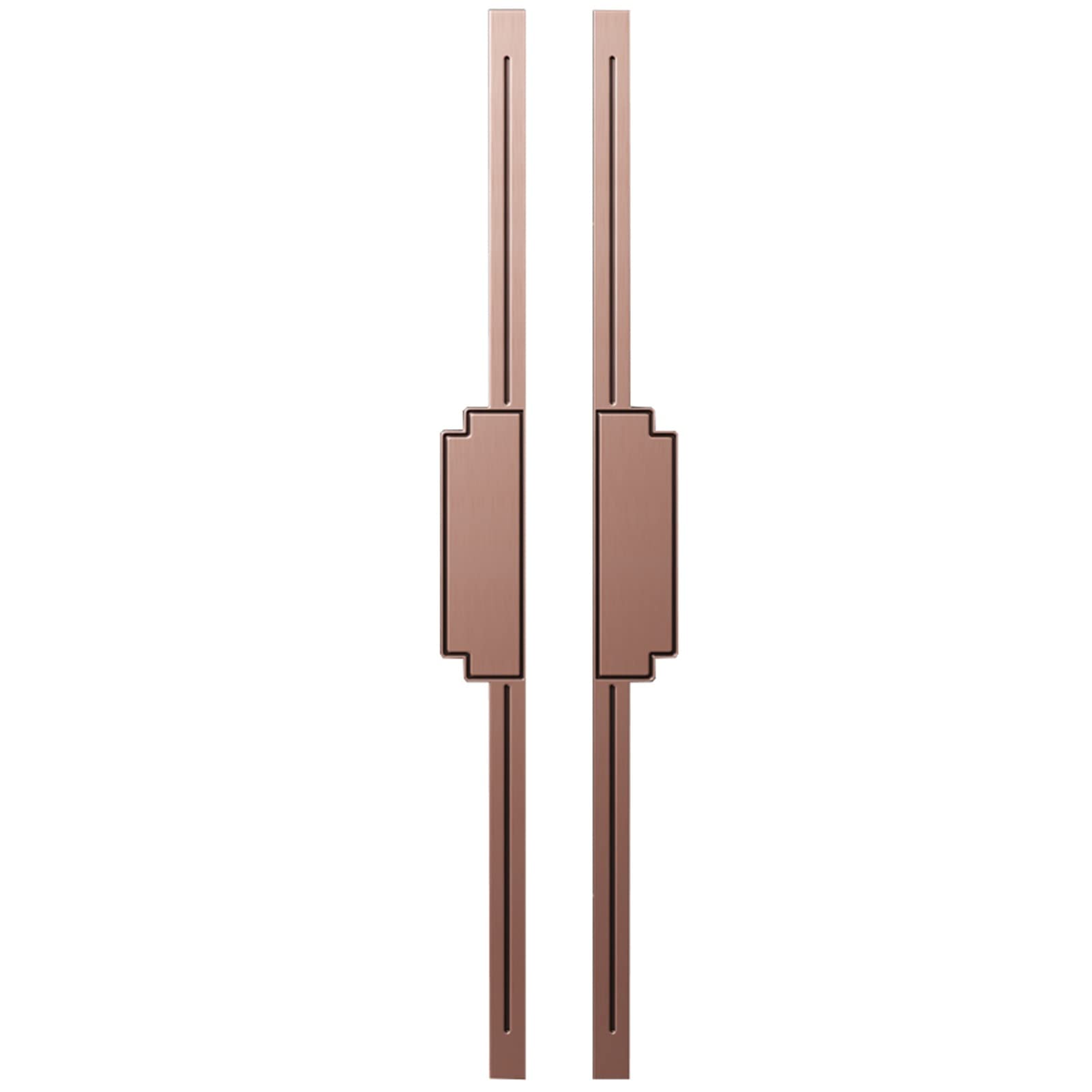 Niusabou Red Bronze Door Handle Barn, Barn Door Pull Handle Solid Aluminum Polished Indoor Outdoor Multicolor Multiple Sizes(,80Cm(32In))
