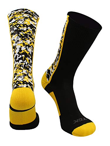 Image of TCK Athletic Crew Socks Digital Camo Football Basketball Lacrosse