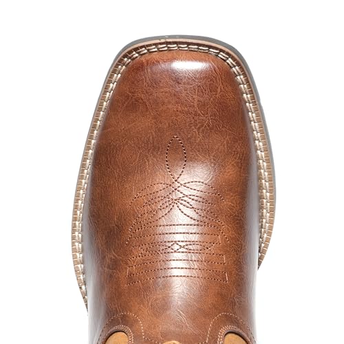 Image of IUV Cowboy Boots For Men with Wide Square Toe Western Retro Boot