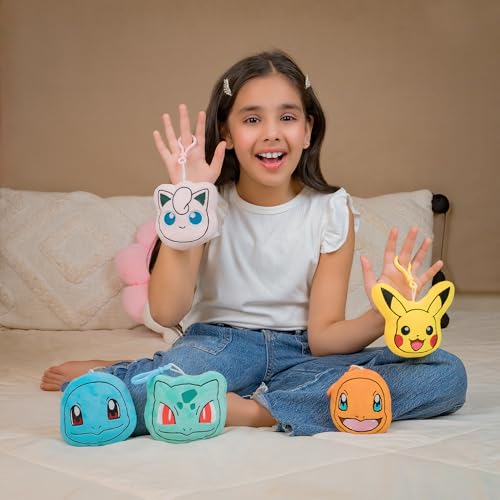 Image of Mirada Pokemon Charmander Bagclip Soft Plush Toy - 12cm | Official Licensed Stuffed Keychain for Kids & Fans | Cute & Lightweight | Ideal Gift for Birthday /Christmas /Diwali