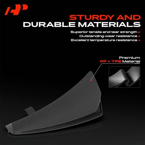 Image of A-Premium Mud Flaps Compatible with Chevrolet Corvette 2020-2022, No Drilling Required Mud Guards with Hardware Accessories, Set of 4 Front and Rear