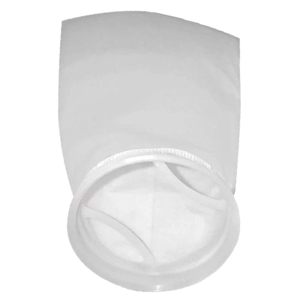 Macarrie 12 Stück Aquarium Filtersocken - 200 Mikrometer, 17,8x35,6 Cm, Für Salzwasseraquarien (mit Ring)