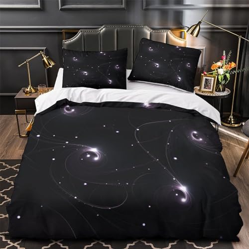 Housse de couette chatons avec fermeture éclair parure lit 3D microfibre douce - 4