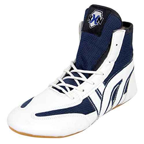 Image of RXN Men's Faux Leather Wrestling Shoes with Rubber Sole for Training
