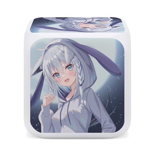 白上 フブキ7目覚まし時計 置き時計 多機能 時間と温度の二重表示 電池式 学生 寝室やオフィスに最適