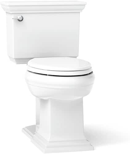 KOHLER K-6669-0 Memoirs Stately Comfort Height Elongated 1.28 GPF Toilet