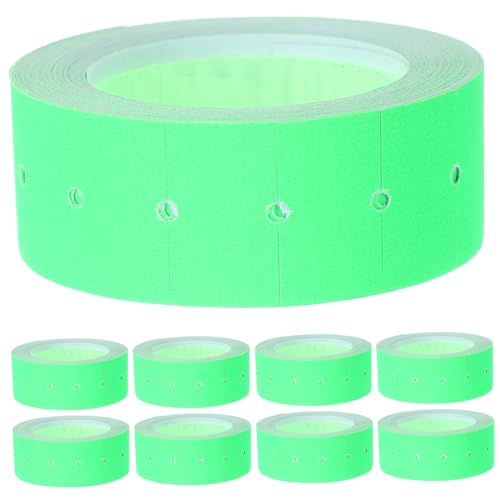 TEHAUX 5000pcs Maker Label Paper Tag Retail Sale Signs Marker Label Market Accessory Paper Market Sticker Sale Signs for Retail Store Label Light Green