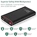 Portable Power Bank, 25000mAh/92.5Wh PD 18W Power Charger with LCD Display, 3 Output Ports, External Battery Pack for iPhone 11/11 Pro/11 Pro Max, Galaxy S10/S9, Pixel 3/3XL, iPad Pro 2018 and More