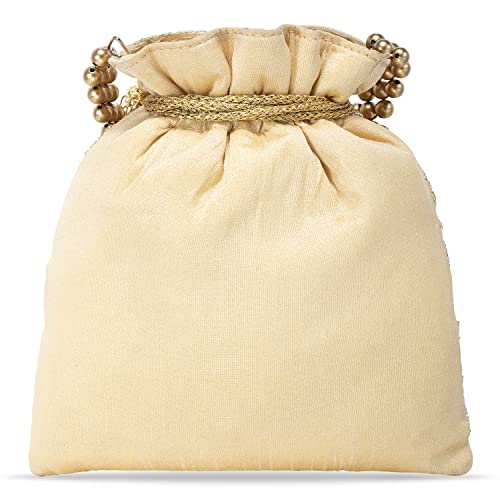 Image of Aheli Potli Purses Gift for Women Handmade Evening Handbag Stylish Bridal Fashion Wristlet