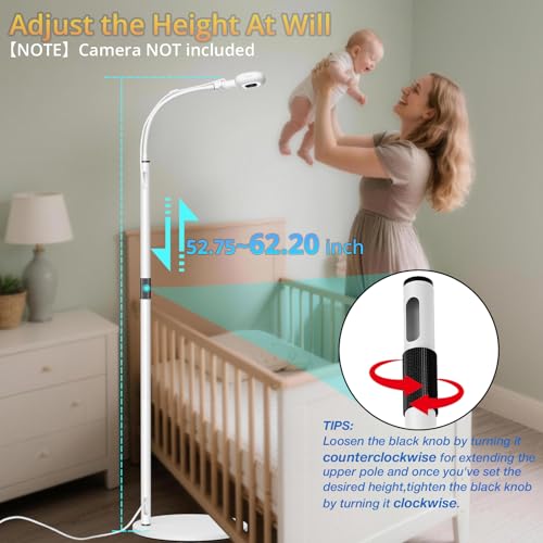 Moniteur de bébé Nanit Pro : support de sol extensible pour des nuits sereines dans la chambre - 5