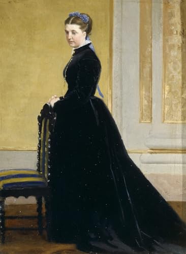 Pintura decorativa para salón Bozzetto de Antonio Ciseri en lienzo vertical de 60x90cm